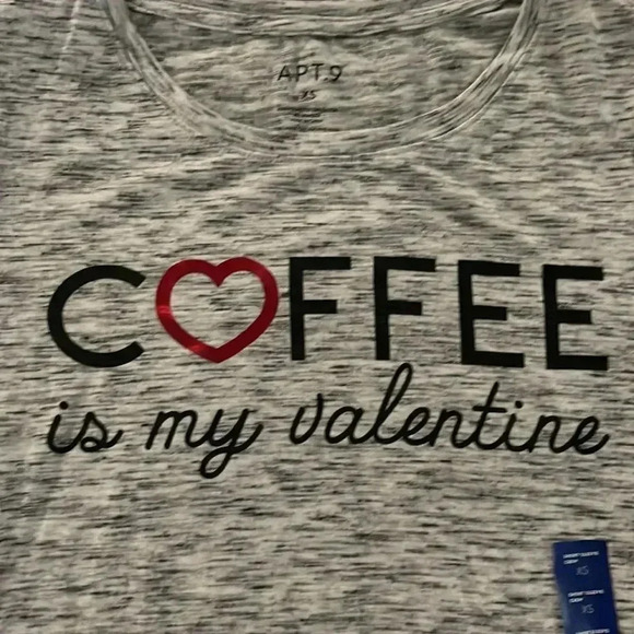 NWT - Coffee is my valentine T-shirt - Picture 3 of 4
